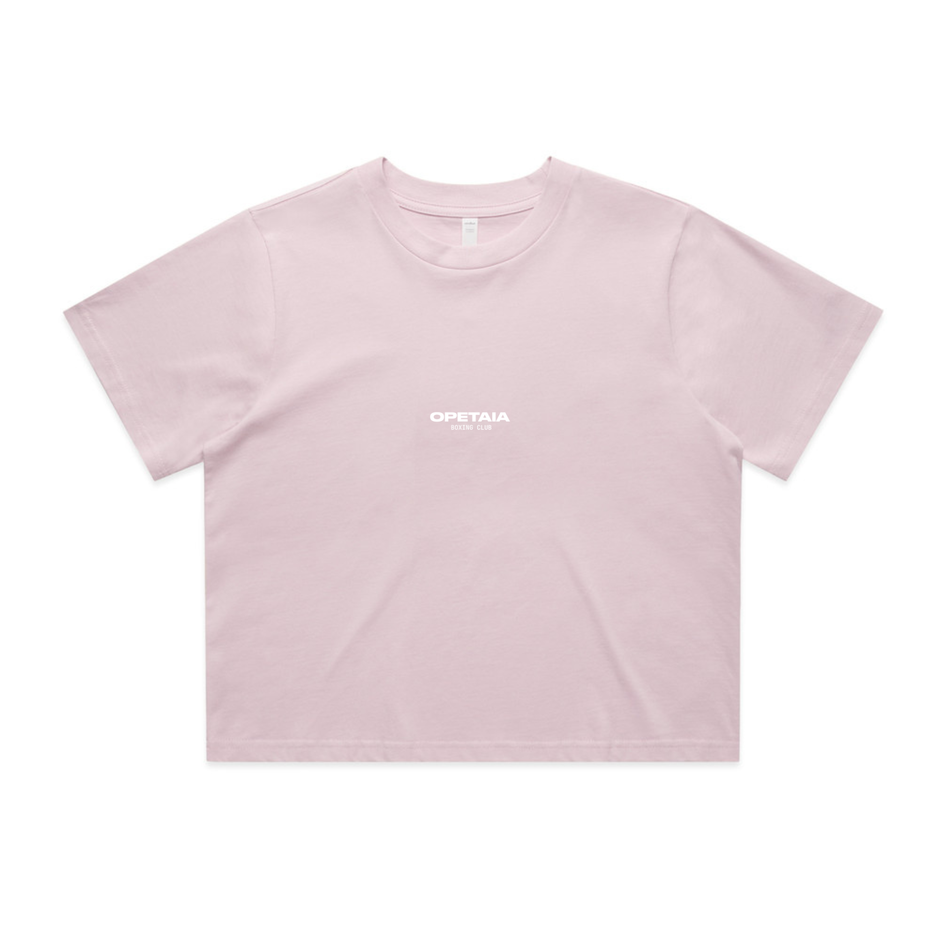 Opetaia Boxing Club Womens Cropped Tee Small Logo