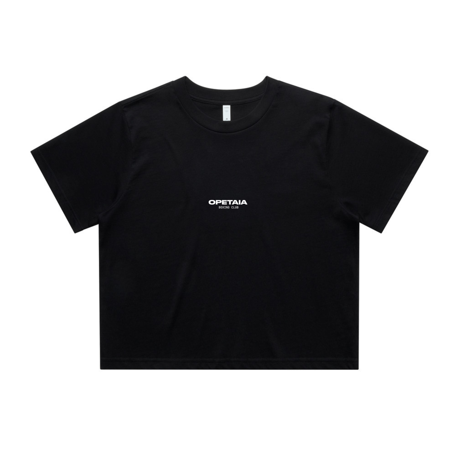 Opetaia Boxing Club Womens Cropped Tee Small Logo