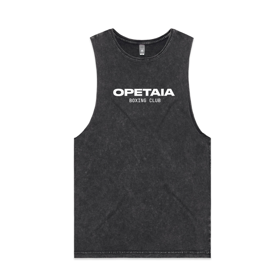 Opetaia Boxing Club Stone Wash Muscle Singlet