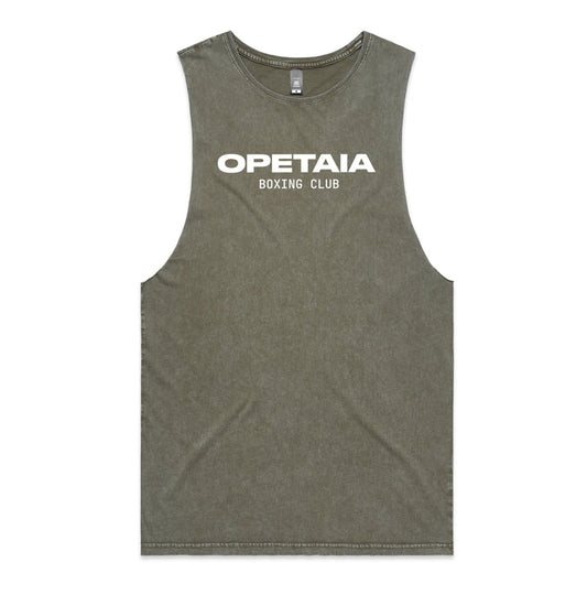 Opetaia Boxing Club Stonewash Muscle Singlet